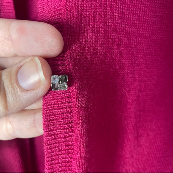 BANANA REPUBLIC women's pink jewel button cardigan sweater SZ S - Picture 4 of 6
